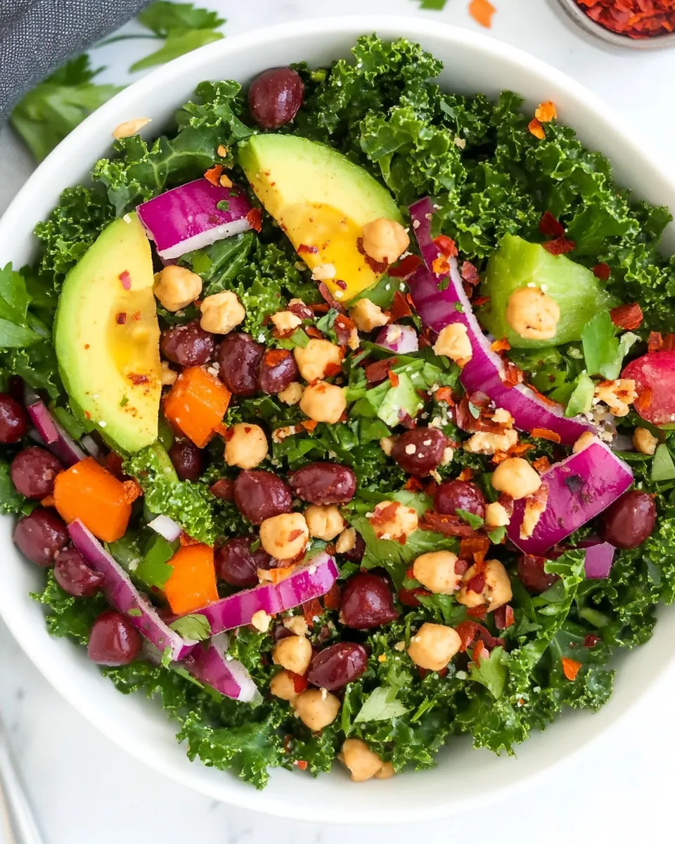 Homemade Kale Superfood Power Salad (Vegan!) photo