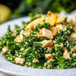 Homemade Kale and Quinoa Salad with Lemon Vinaigrette photo