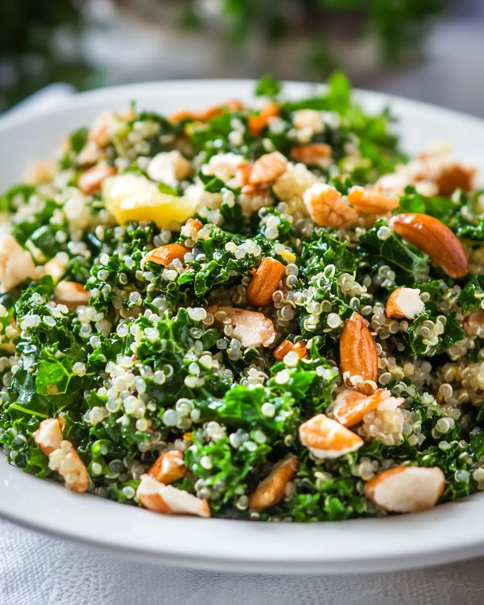 Classic Kale and Quinoa Salad with Lemon Vinaigrette image