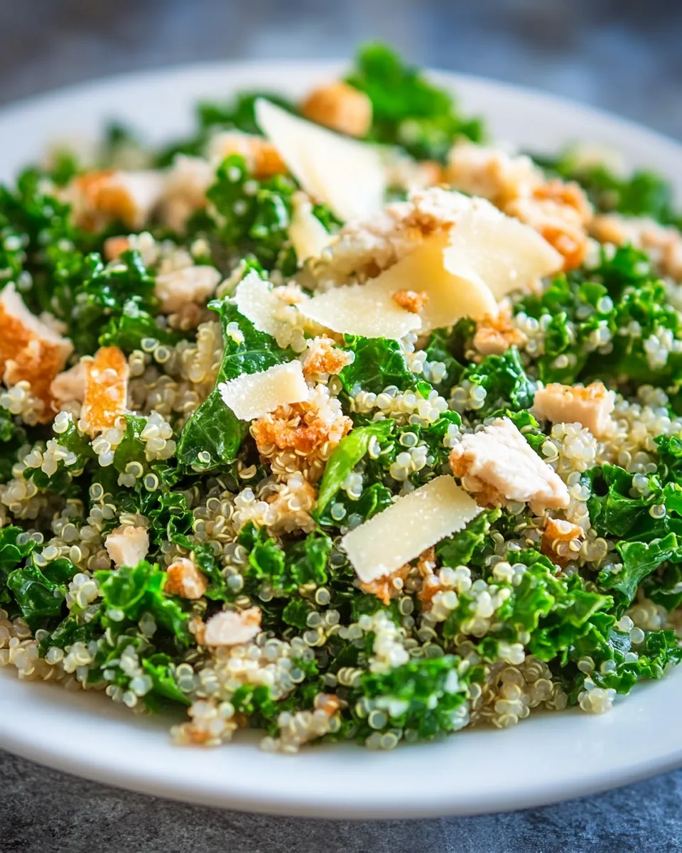 Easy Kale and Quinoa Salad with Lemon Vinaigrette recipe photo