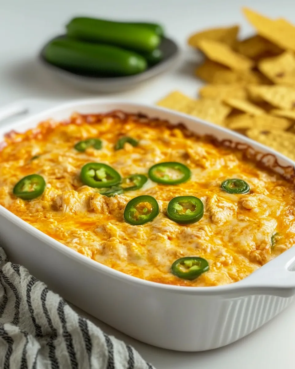 Homemade Keto-Friendly Jalapeo Buffalo Chicken Dip photo