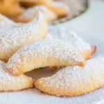 Homemade Keto Almond Crescent Cookies (Vanillekipferl) photo
