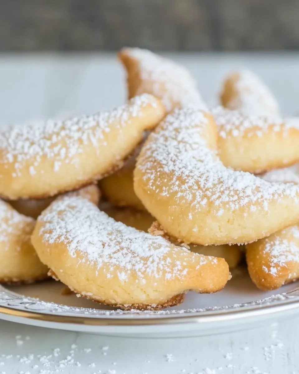 Easy Keto Almond Crescent Cookies (Vanillekipferl) recipe photo