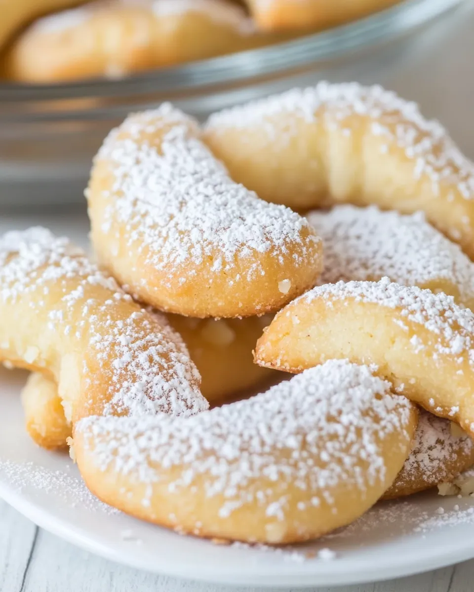 Delicious Keto Almond Crescent Cookies (Vanillekipferl) shot