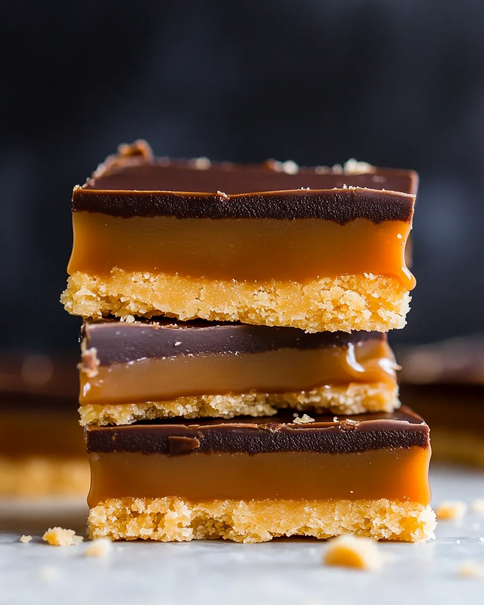 Homemade Keto Caramel Slice (Millionaires Shortbread) recipe photo
