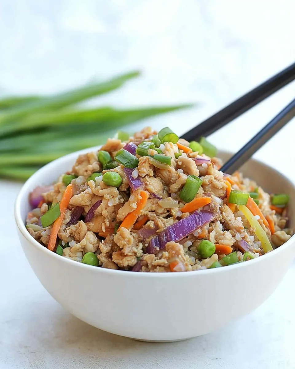 Classic Keto Chicken Egg Roll In a Bowl image