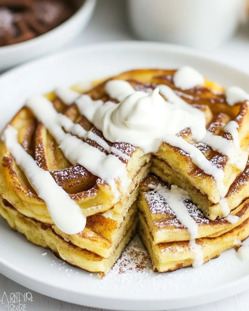 Classic Keto Cinnamon Roll Pancakes image