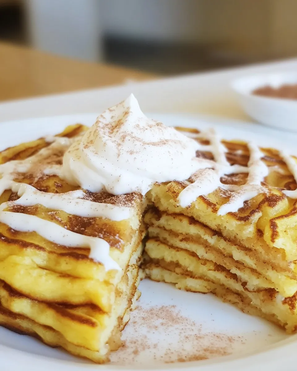 Delicious Keto Cinnamon Roll Pancakes shot