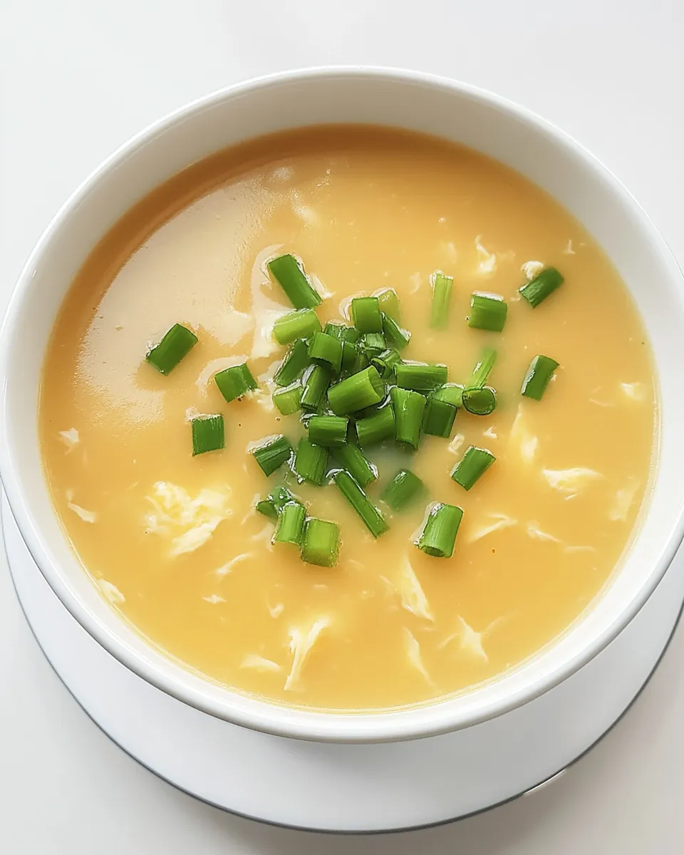 Delicious Keto Egg Drop Soup shot