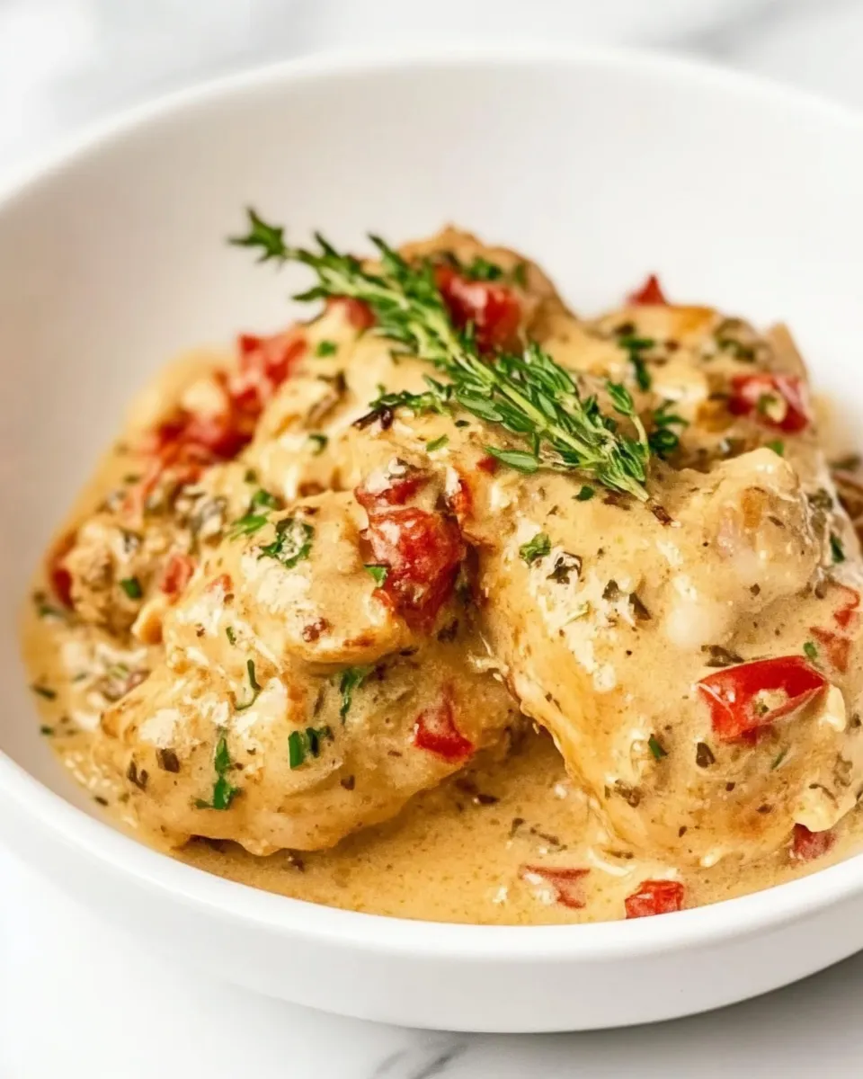 Savory Keto Marry Me Chicken shot