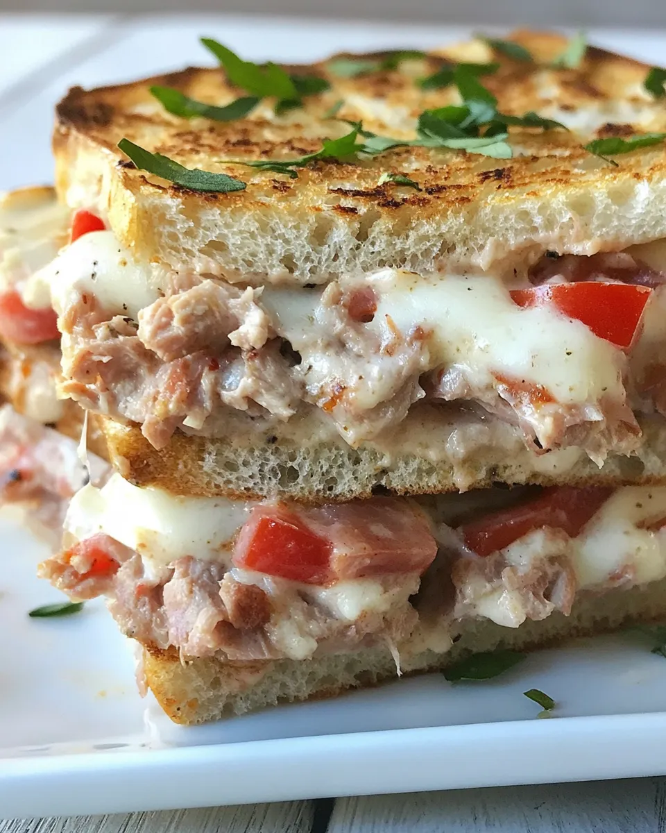 Delicious Keto Tuna Melt shot