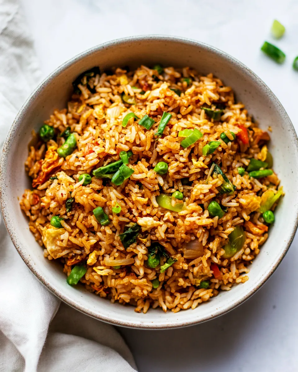 Delicious Kimchi Fried Rice shot