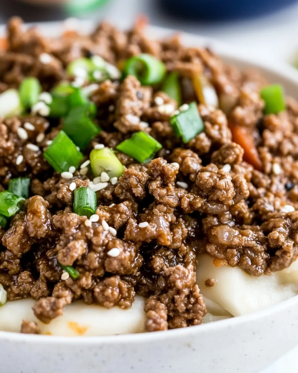 Delicious Korean Ground Beef Skillet image