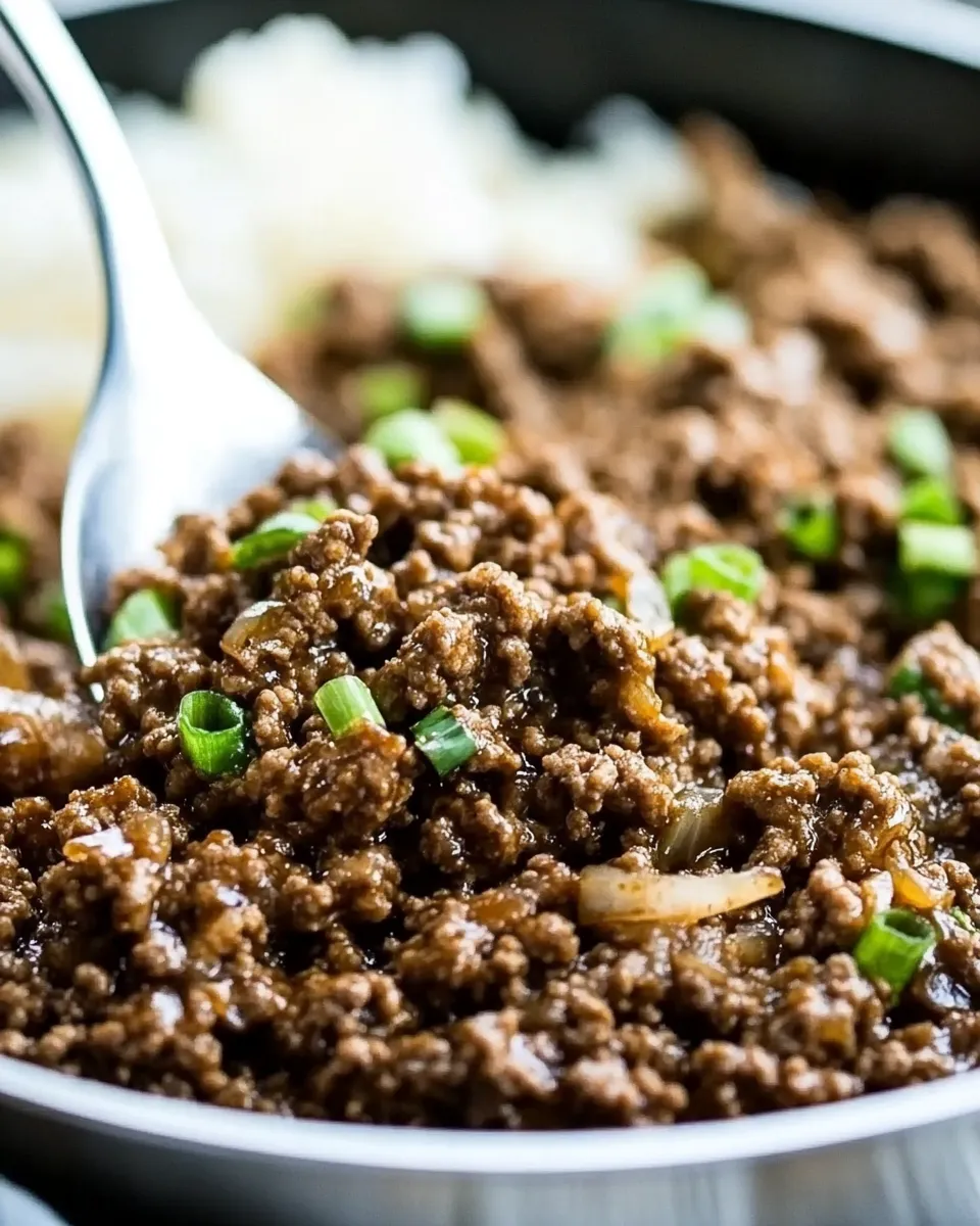 Best Korean Ground Beef Skillet recipe photo