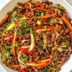 Homemade Korean Ground Beef Stir-Fry photo