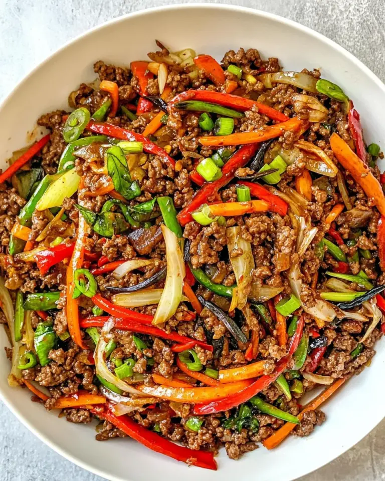 Homemade Korean Ground Beef Stir-Fry photo