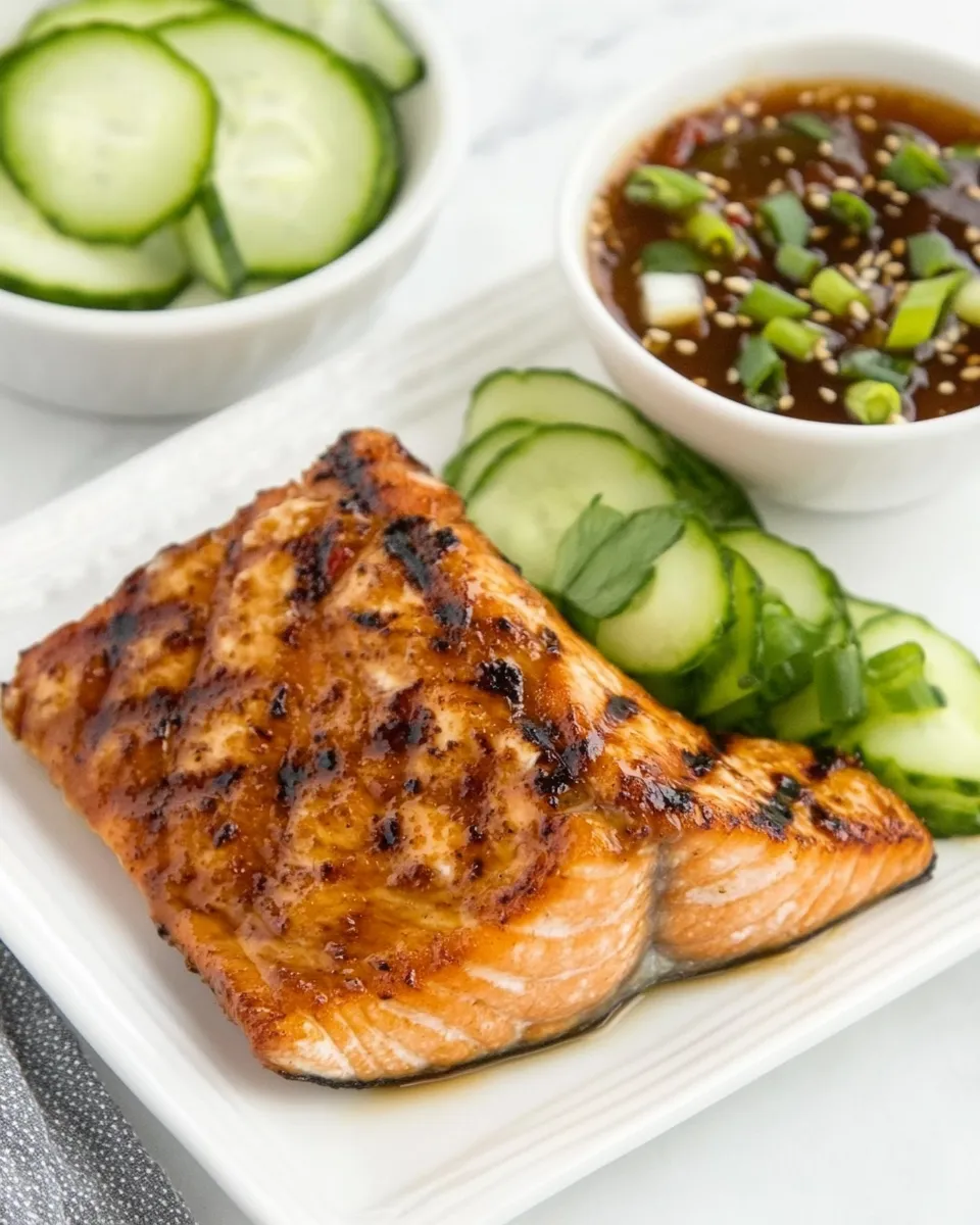 Quick Korean Salmon with Dipping Sauce dish photo