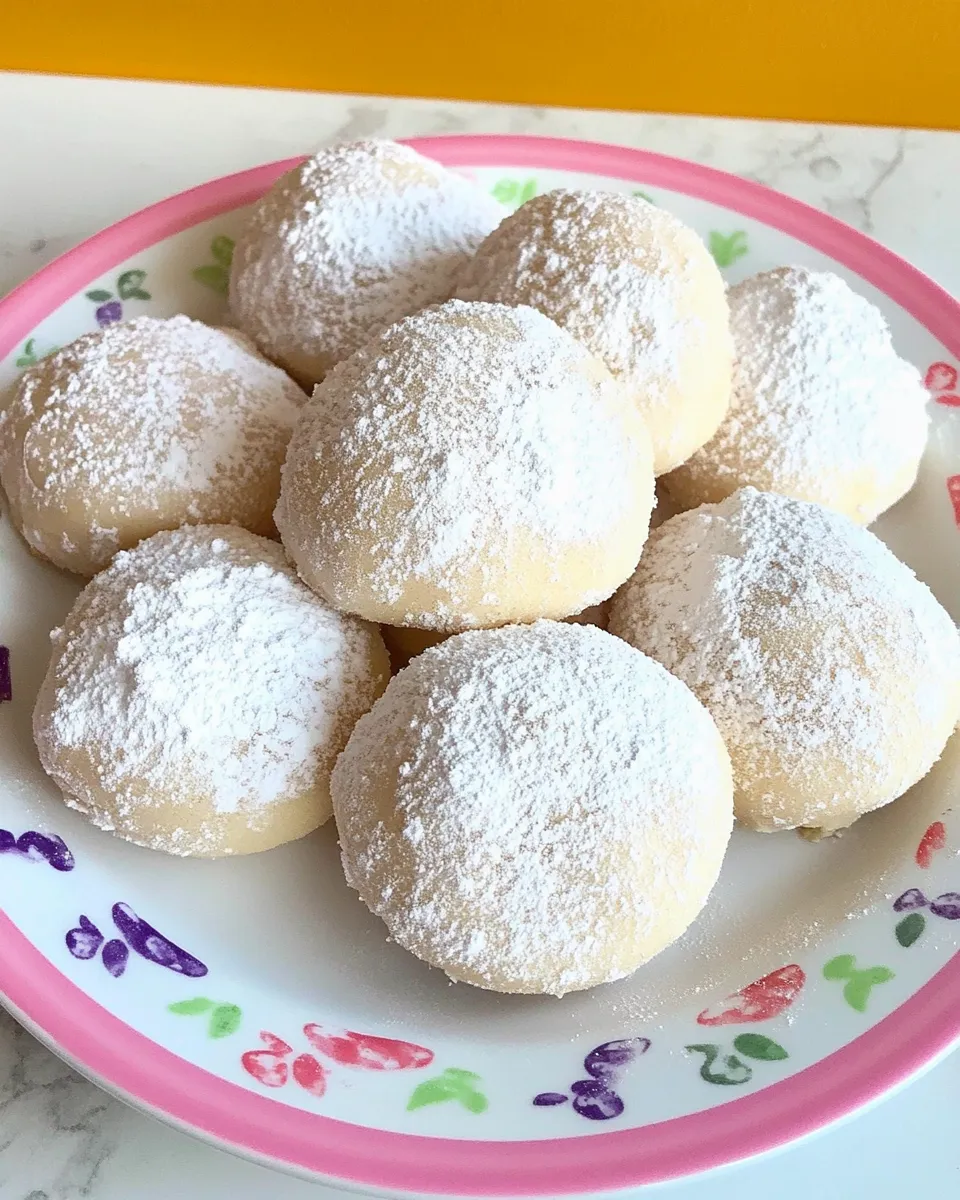 Easy Kourabiedes Greek Butter Cookies recipe photo