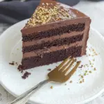 Homemade Layered Chocolate Mirror Cake photo