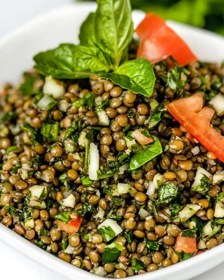 Homemade Lebanese Lentil Salad photo
