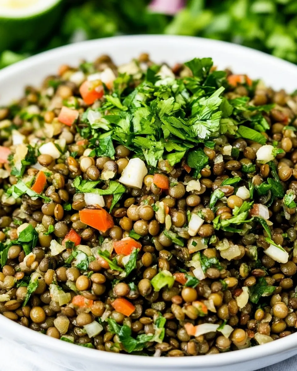 Classic Lebanese Lentil Salad image