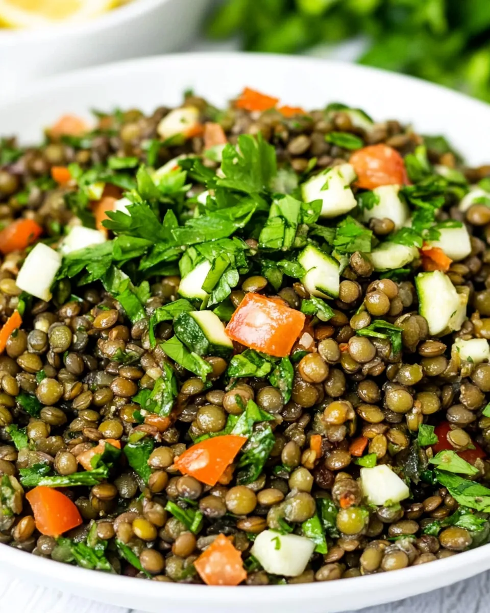 Easy Lebanese Lentil Salad recipe photo