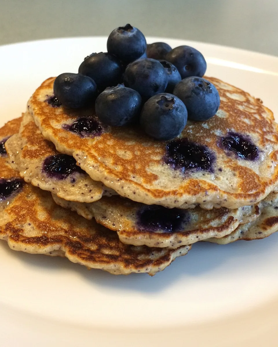 Delicious Lemon Blueberry Yogurt Pancakes dish photo