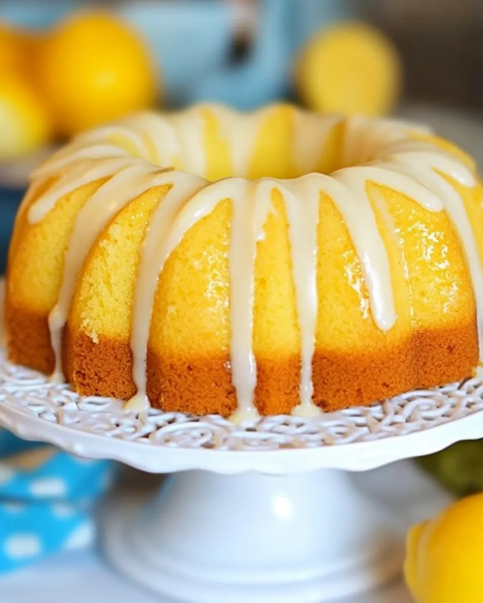Delicious Lemon Bundt Cake shot