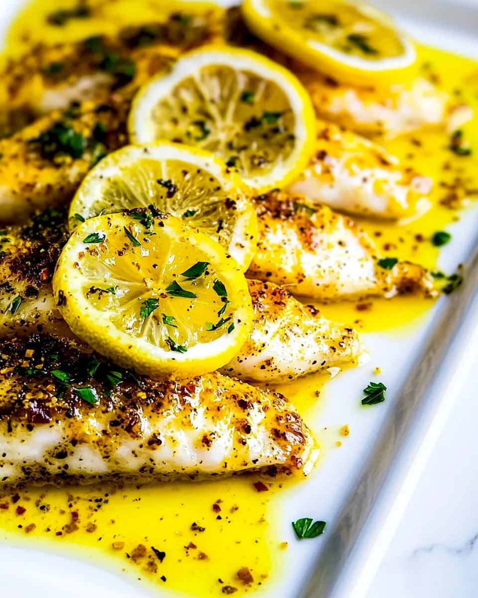 Easy Lemon Butter Baked Tilapia Recipe photo