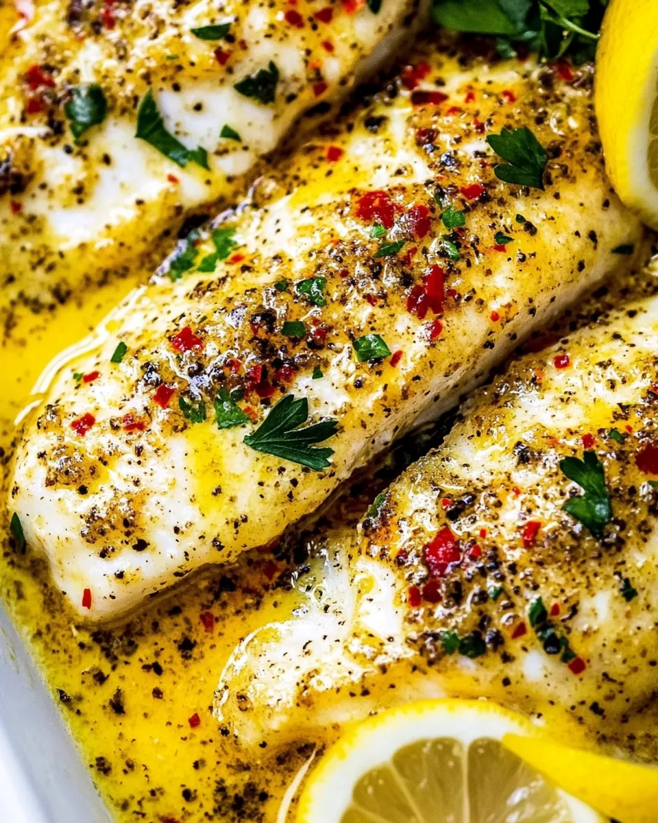 Delicious Lemon Butter Baked Tilapia Recipe image