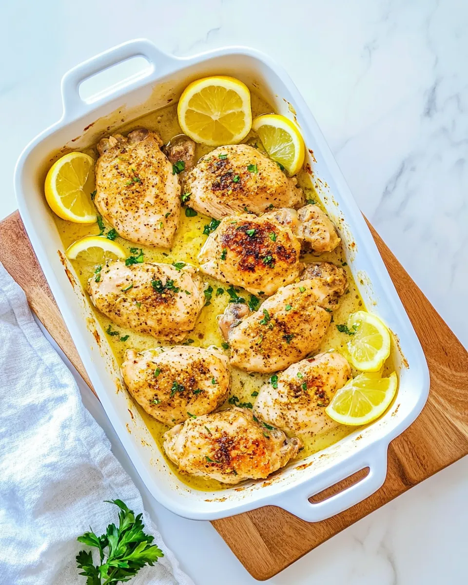 Delicious Lemon Butter Chicken shot