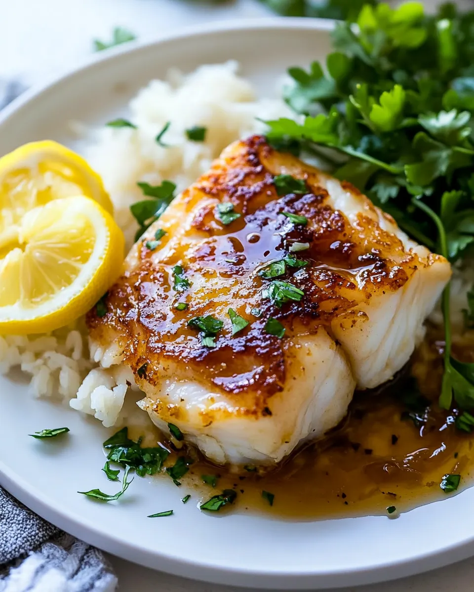 Easy Lemon Butter Cod Recipe dish photo