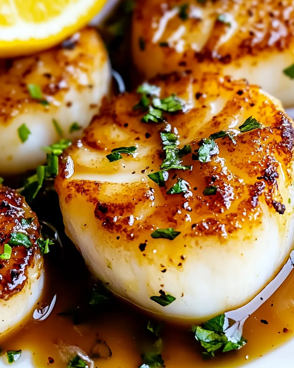 Classic Lemon Butter Scallops Recipe image