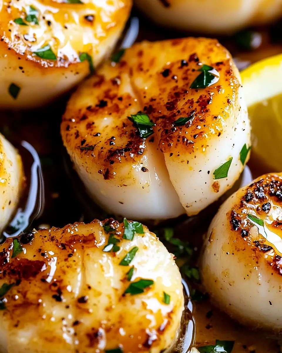 Easy Lemon Butter Scallops Recipe shot