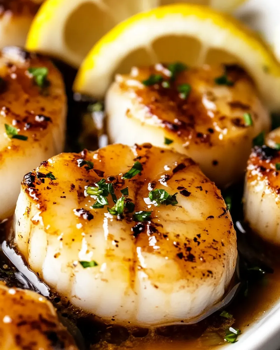 Delicious Lemon Butter Scallops Recipe dish photo