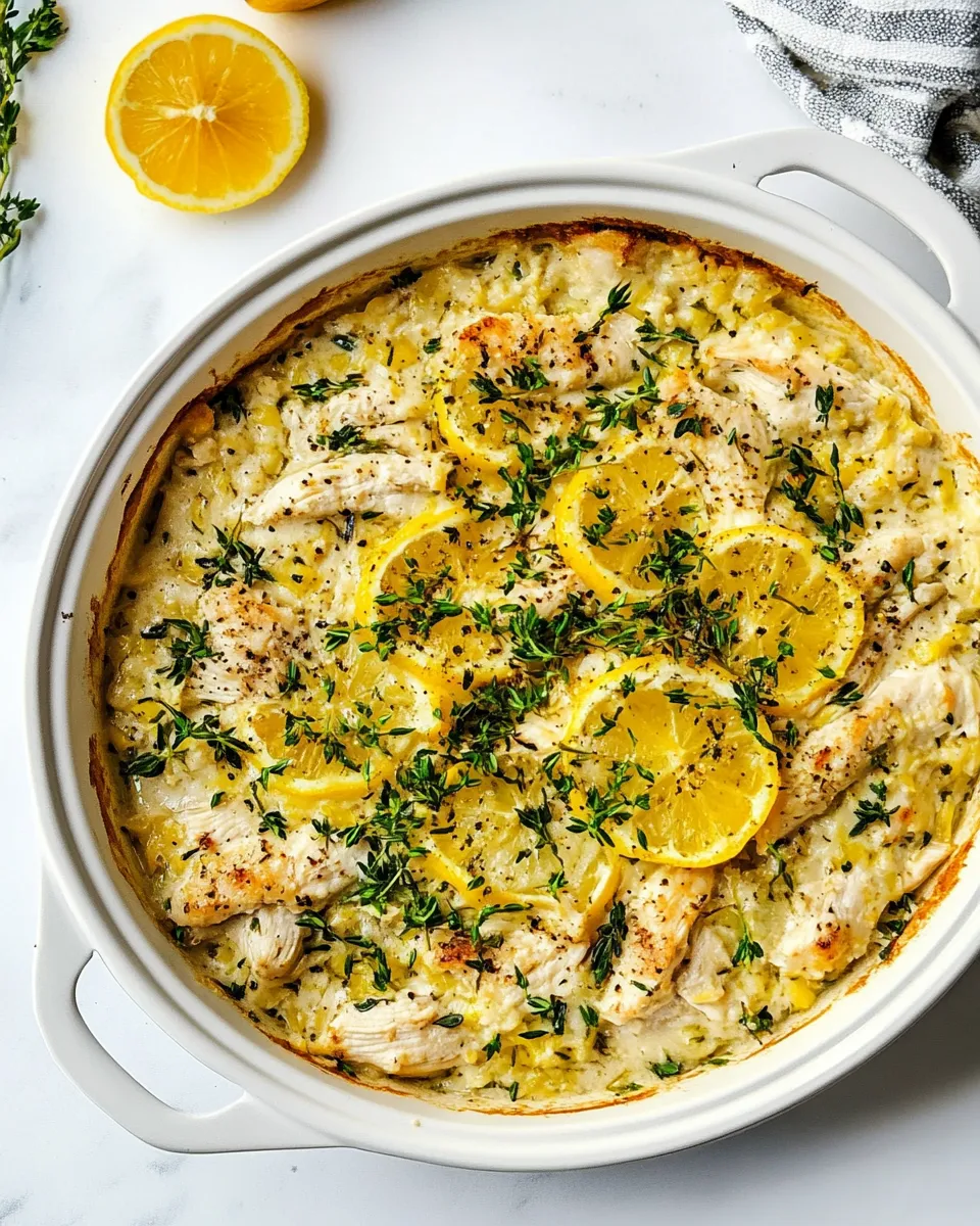 Delicious Lemon Chicken Casserole shot