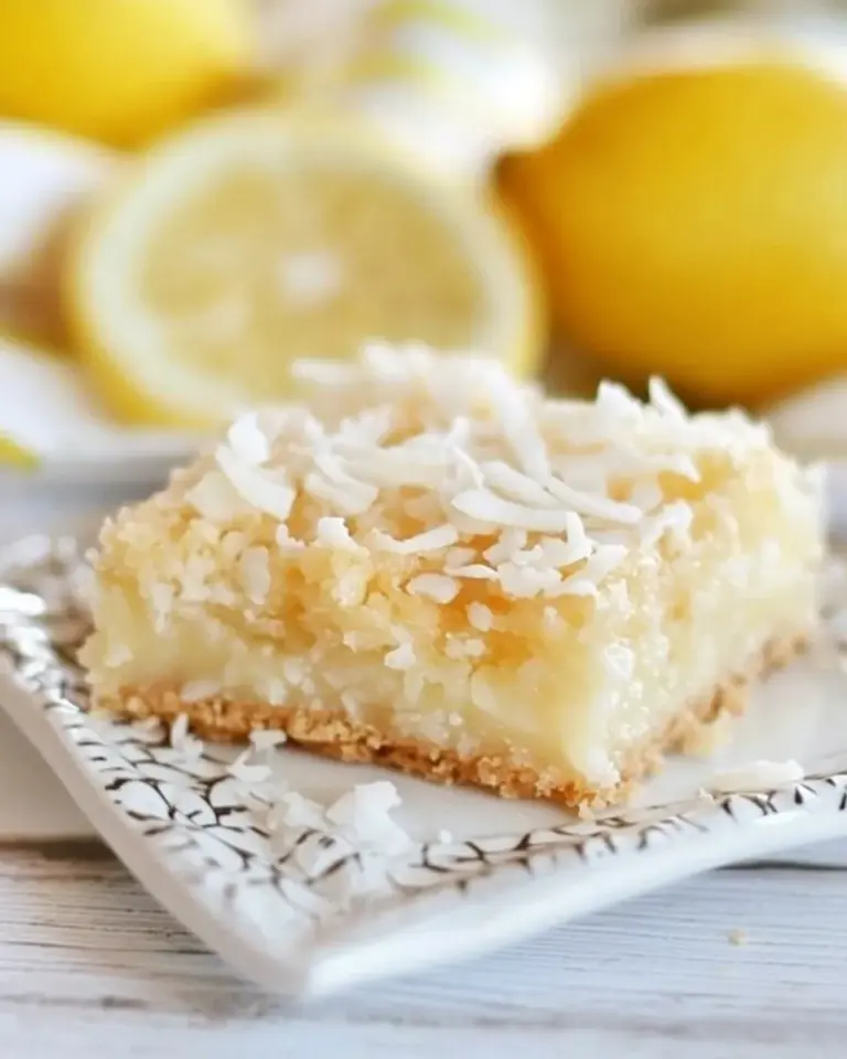 Homemade Lemon Coconut Bars photo