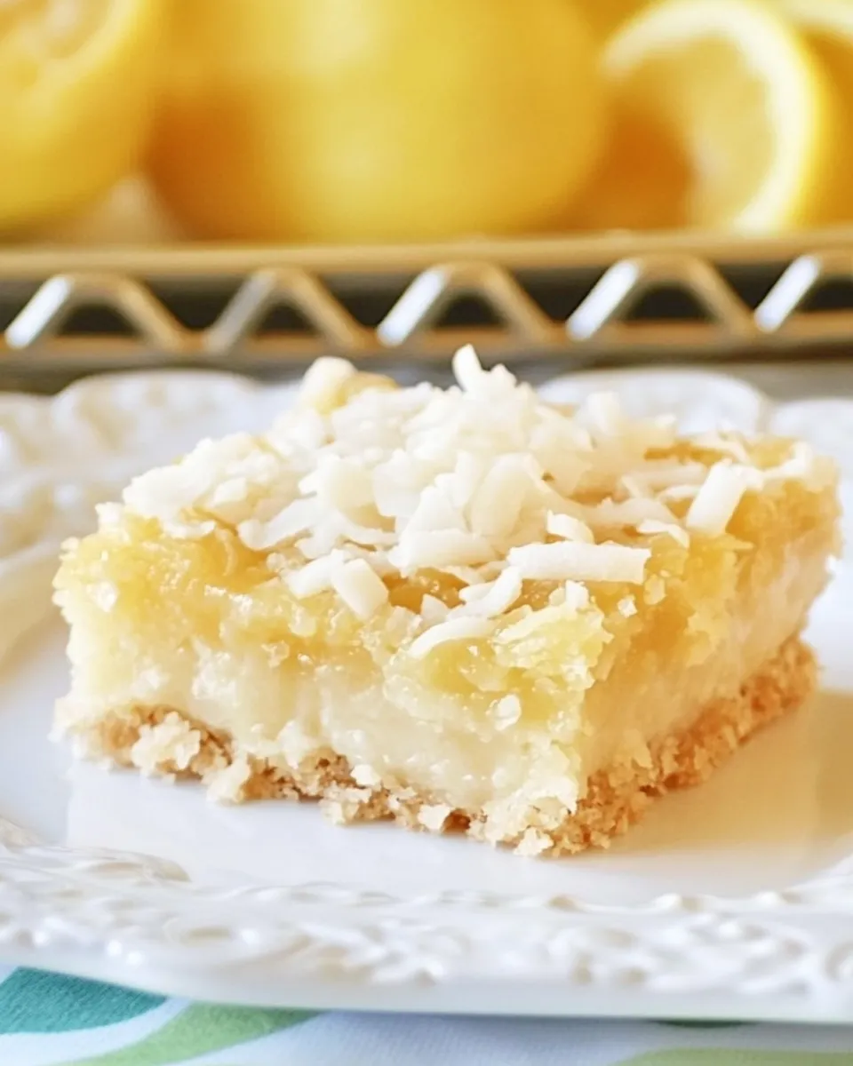 Classic Lemon Coconut Bars image