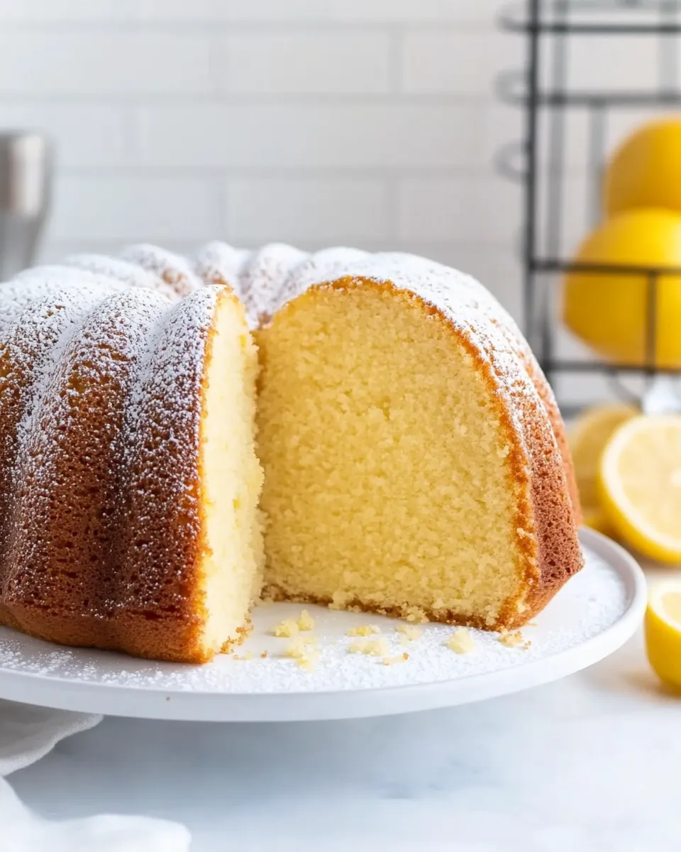 Homemade Lemon Cream Cheese Pound Cake photo