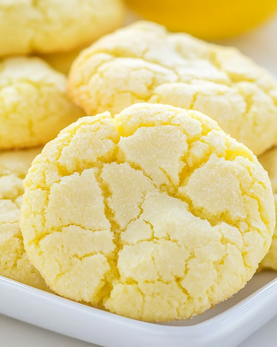 Easy Lemon Crinkle Cookies recipe photo