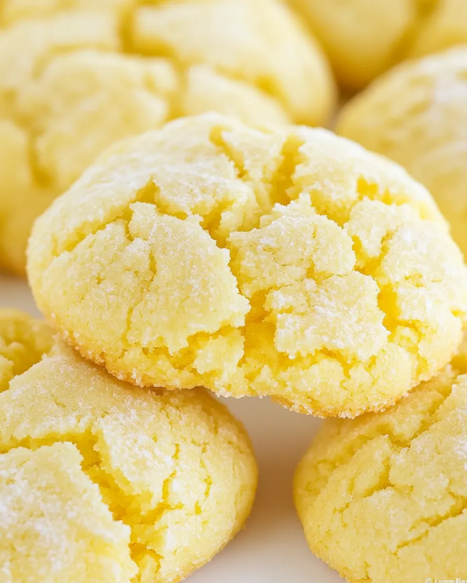 Delicious Lemon Crinkle Cookies shot