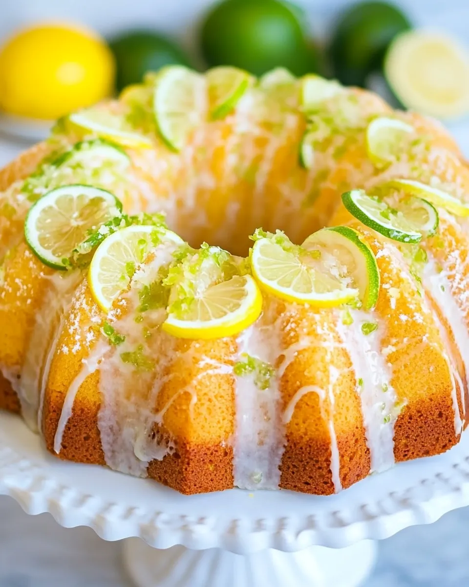 Homemade Lemon Lime Bundt Cake photo