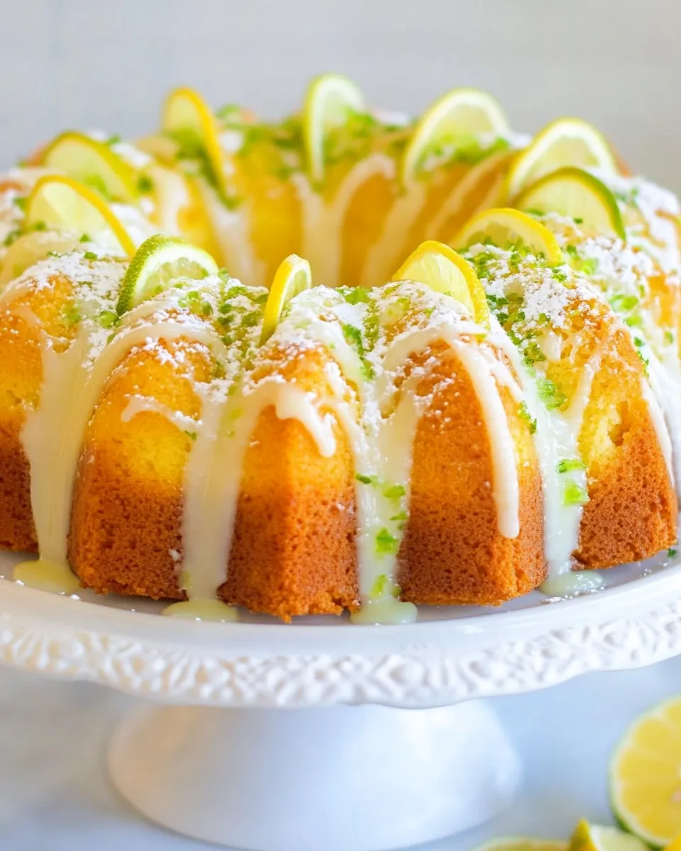 Delicious Lemon Lime Bundt Cake shot