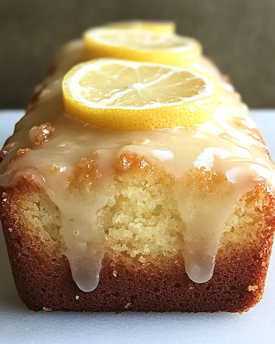 Delicious Lemon Loaf Cake shot