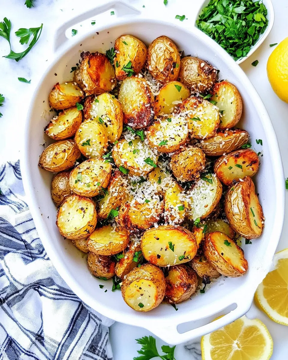Classic Lemon Parmesan Roasted Potatoes image