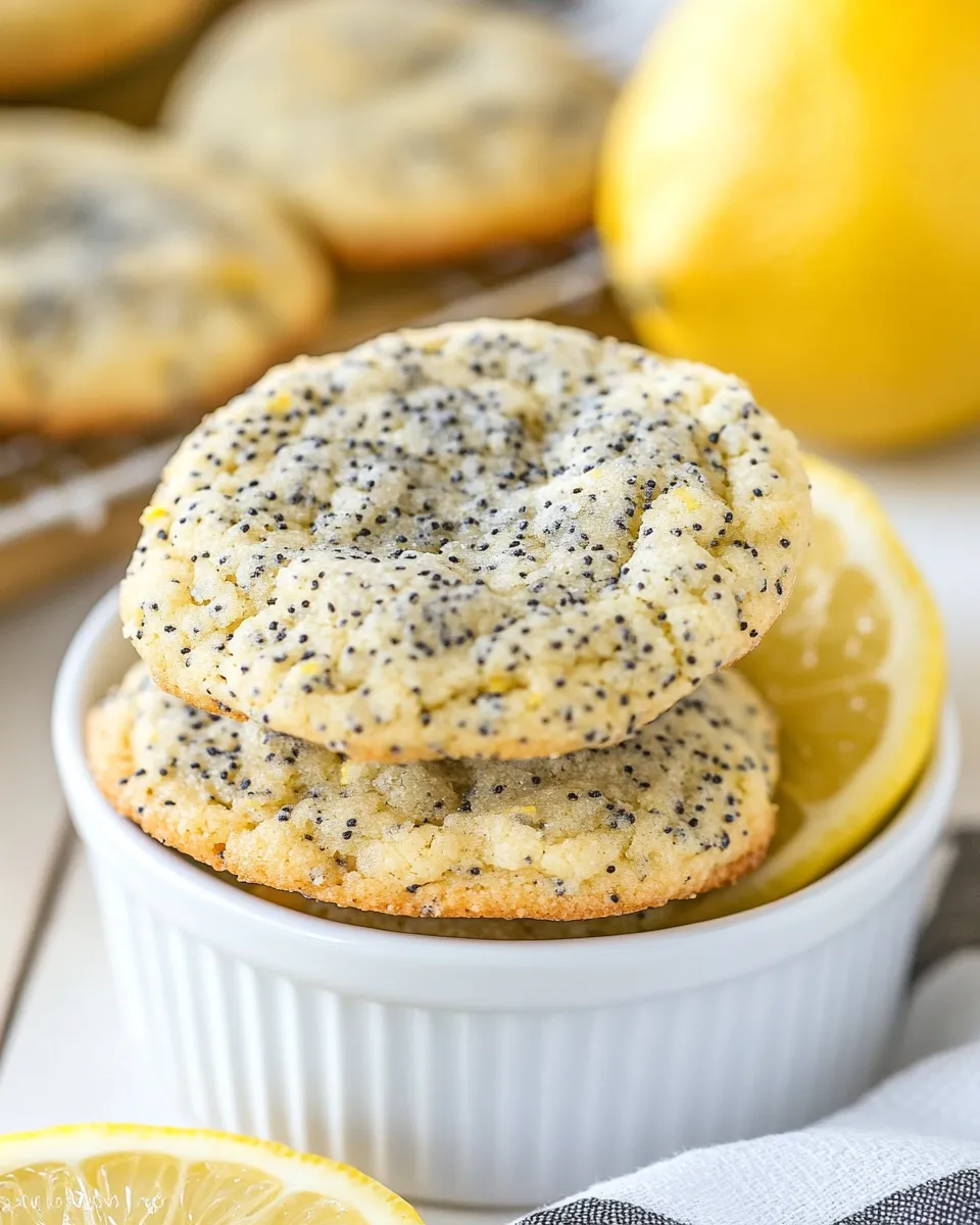 Easy Lemon Poppy Seed Muffin Mix Cookies shot