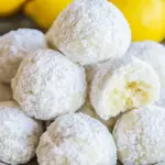 Homemade Lemon Snowball Cookies photo