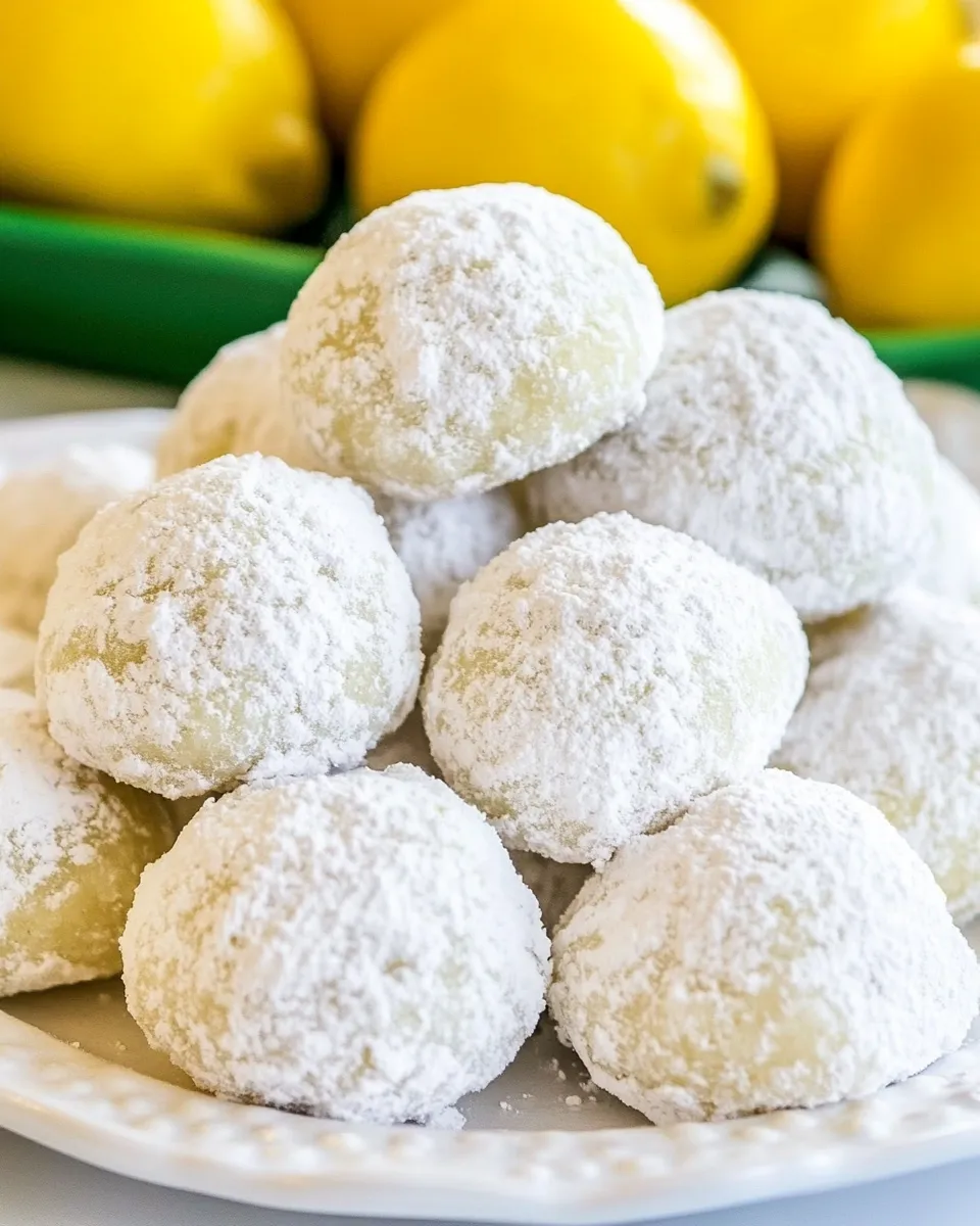 Classic Lemon Snowball Cookies image