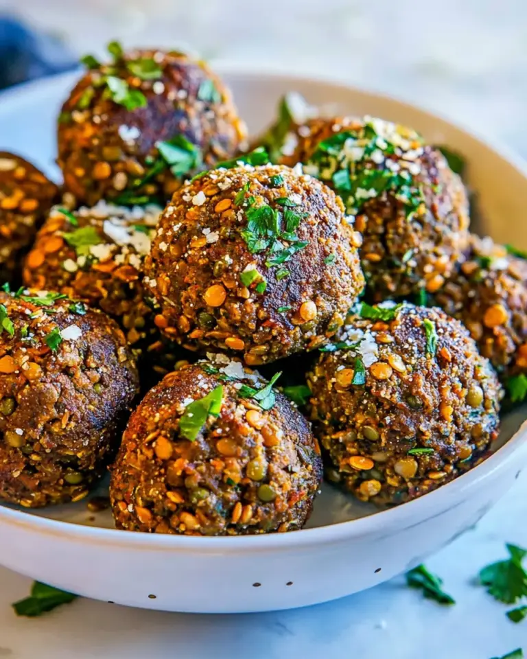 Homemade Lentil Meatballs photo