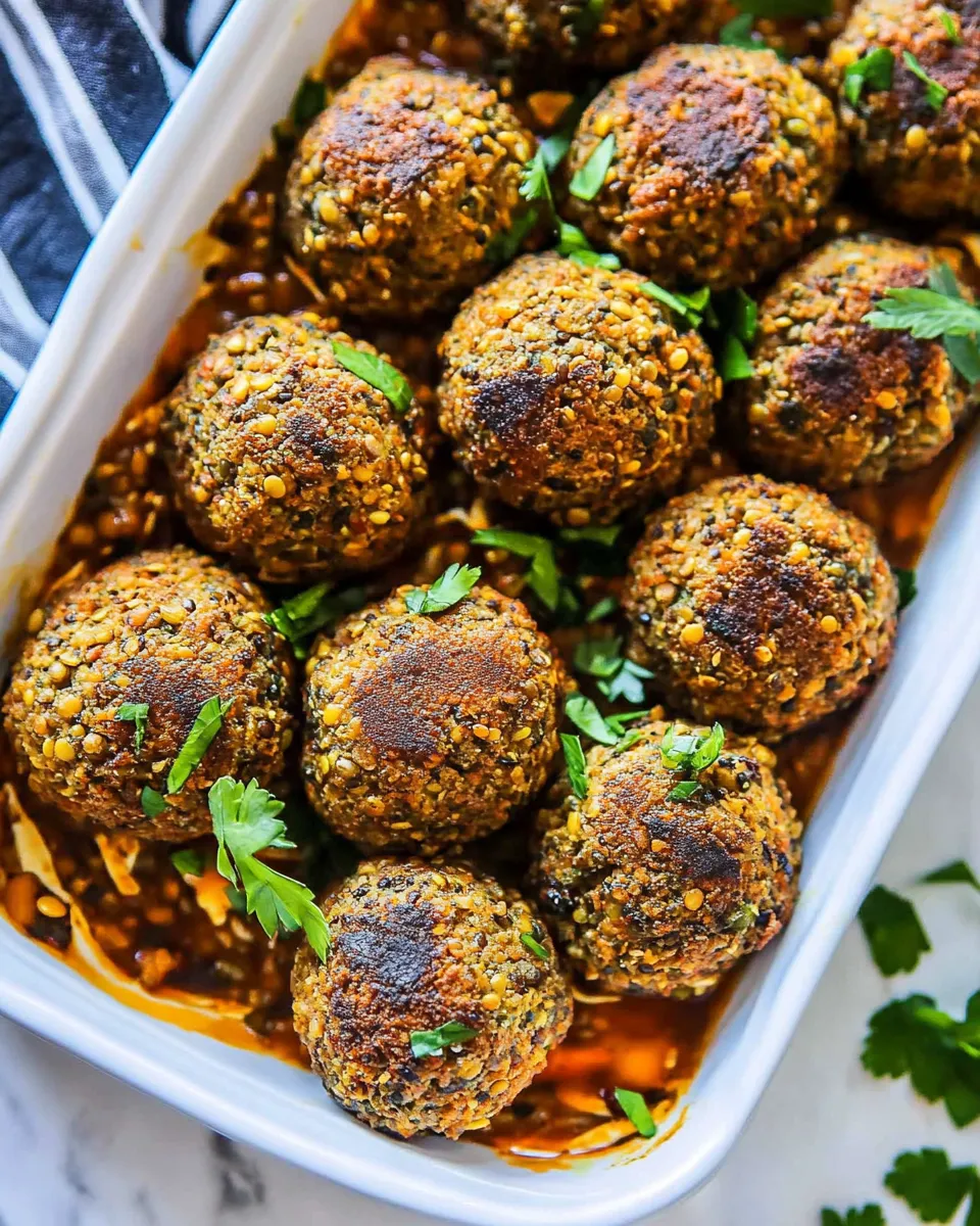 Easy Lentil Meatballs recipe photo